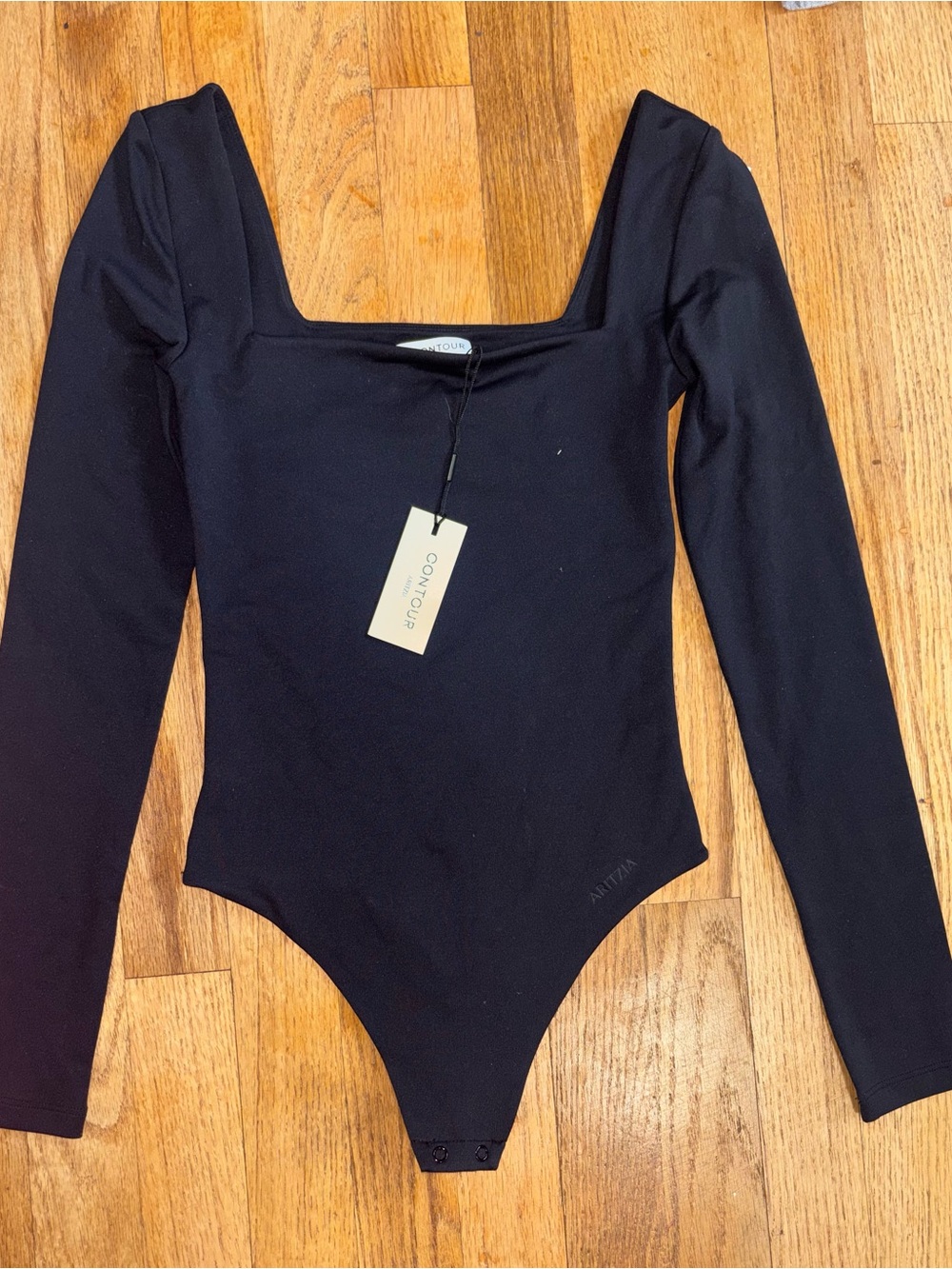 Aritzia Black long sleeve bodysuit